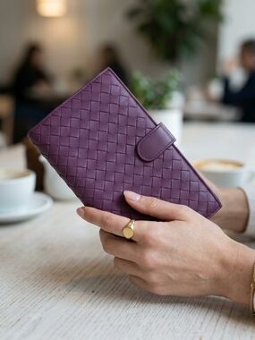 Bottega Veneta Leather Purple Women's Wallet